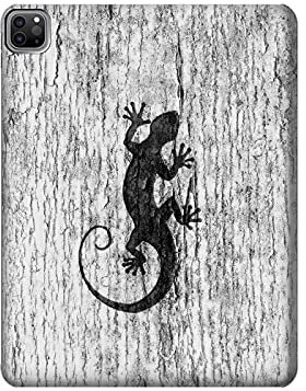 Gecko Wood Graphic Printed Tablet Case Cover für iPad Pro 12.9 (2022,2021,2020,2018, 3., 4., 5., 6.)