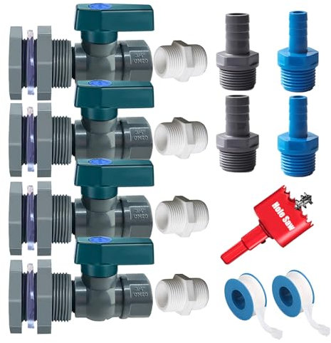Rain Barrel Spigot Kit with Hole Saw