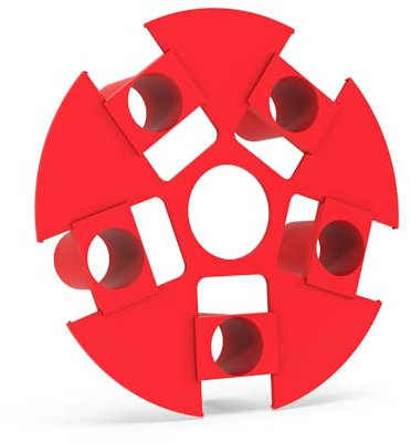 Stricksner Automotive Wheelprotect - Auto Radnaben & Felgenschutz gegen Kratzer, Schrammen und Lackabplatzungen - unterstützt materialschonende Radmontage bei Alufelgen (5 Loch - 17-19mm Radschrauben)