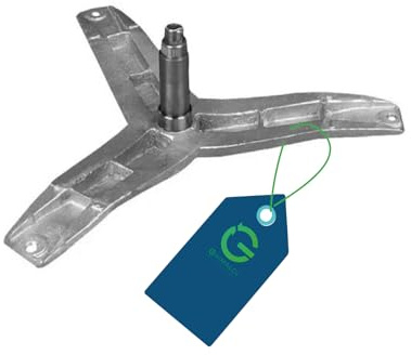 G GRIMALDI Crociera Cesto Vasca Lavatrice compatibile Bosch Siemens Balay 00684101, Albero 30x116,1 mm, Boccola Ø35x18,5 mm
