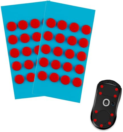 Aisikoo Lot de 40 patins de souris Wallhack Pro Superglide Performance sur verre 0,6 mm d'épaisseur pour un contrôle et un défilement maximum sans effort, pieds de souris pour jeu et bureau