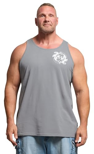 BadRhino Big & Tall Koi Carp Graphic Vest Top - Men's - Plus Size Curve