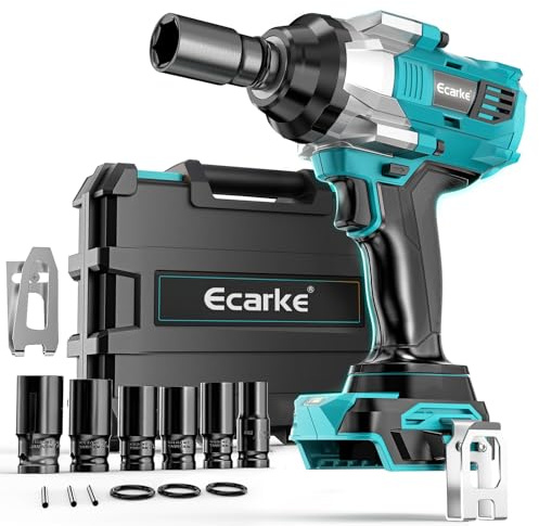 Ecarke Akku-Schlagschrauber 1400 Nm kompatibel mit Makita 18V, 1/2 Zoll