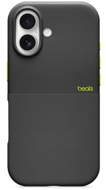 Beats Funda Reforzada con MagSafe, Control de cámara, Resistente a caídas y arañazos, Textura Mate e Interior de Microfibra para iPhone 17 - Negro Everest