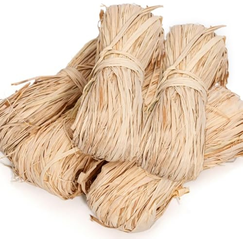 Bast Raffia Naturbast, 5 Stück Natürliches Bastband(250g)