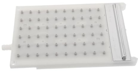 Hemobllo Cabezal de Ducha Rectangular de Plástico Efecto Lluvia y 60 Boquillas de Pulverización, Ahorro de Agua y Compatibilidad Versátil para Baño