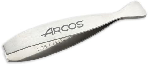 ARCOS Pinza per Pesce in Acciaio Inossidabile Nitrum – Ideale per Rimuovere Ossa di Pesce durante la Preparazione di Filetti e Altre Varianti – Grigio, Serie Gadgets