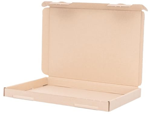 verpacking Großbriefkartons 230 x 160 x 20 mm Großbriefkarton GB-1 DIN A5 für Warensendungen (Innenmaß 220 x 155 x 17 mm) DHL GLS DPD Braun Versandkarton Büchersendung Brief (50 Stück)