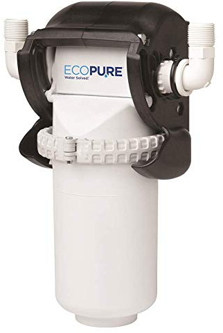 EcoPure EPWHE Whole Home Pivotal Water Filtration System – Reduces Sediment & Chlorine Taste & Odor – Installs on Main Water Line – 6-Month Filter Included – Tool-Free, Mess-Free Changes