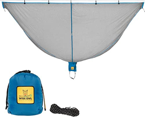 Wise Owl Outfitters Hammock Bug Net – Mosquito Net for Hammock, Lightweight Bug Netting for Camping, Hiking, Backpacking, Forest & Outdoor Use