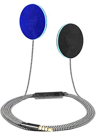 MMUSS Oreillers ultra fins avec micro et bouton de commande pour casque de sommeil