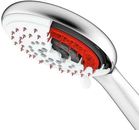 Y-home Shower Head with High Pressure Mode, Self-cleaning Handheld Showers for Hard Water Area