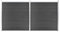 vidaXL Zaunelement Set mit Pfosten Sichtschutz Windschutz Zaun Gartenzaun Lamellenzaun Sichtschutzzaun Windschutzzaun WPC 353x186cm Schwarz