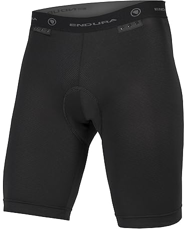 Endura Padded Clickfast Liner II Under Shorts for Cycling | Boxer Briefs | Interchangeable | Padded | Clickfast Technology Underwear Black