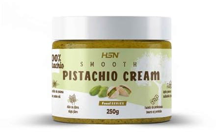 HSN Crema de Pistacho | 250 g de Mantequilla de Pistachos tostados - Textura Suave y Cremosa - 100% Pistacho Natural, 0% Aditivos | Sin grasa de palma ni sal, Sin azúcares añadidos