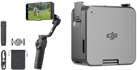 Estabilizador de cardán DJI Osmo Mobile 6 para teléfonos Inteligentes y módulo de batería Action 2