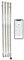 Greened House WIFI Smart Electric Victoria Heated Towel Rail Polished Stainless Steel Traditional Tall Vertical Bathroom Radiator 1500mm x 266mm Towel Hooks Included (1500mm H x 266mm W WiFi Element)