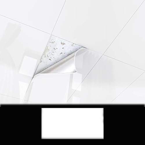 Azulejos de Techo Cubiertas de Techo Blancas para Interiores, Paneles de PVC para Techo y Pared para Decoración de Vinilo, Paquete de 6, 8, 16 y 50 Paneles de Techo de 30 x 60 cm(35pack)