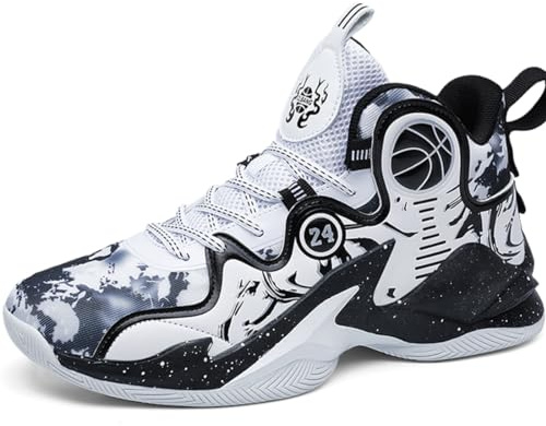 Kmrlofiy Basketsko för män, mode, halkfria, sneakers, unisex, sportskor i gummi, lätt yttersula som andas, sport, ungdomssneaker, Sneaker 24, 39 EU