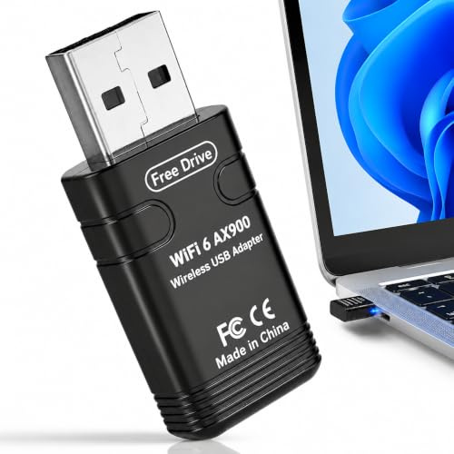 Ouitble USB WLAN Stick Ax900 WiFi 6 2 i 1 Bluetooth 5.3 USB Stick Close Mice Hörlurar Tangentbord Mottagare WiFi Adapter Dual Volym 5.8GHz/2.4 GHz för Vinster 10/11