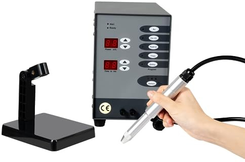 Subiudzzh 110V Automatic Spot Welder, Permanent Jewelry Welder Portable Handheld Welding Machine 5 in 1 Versatility for Jewelry DIY, Outdoor Maintenance 6.1 x 11.02 x 9.25 Inch