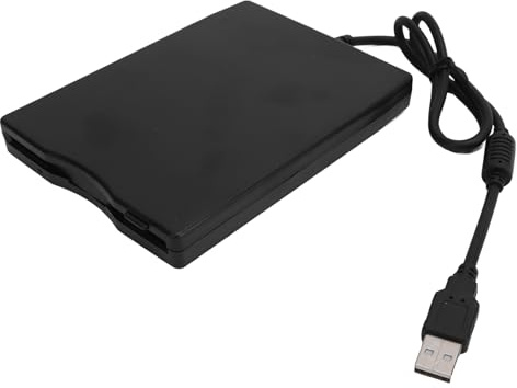 Denash Lettore Floppy Disk USB, unità Floppy Disk Esterna da 3,5 Pollici con Porta USB per Laptop PC, Non Richiede Alimentazione Esterna