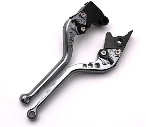 SYMWBD Alluminio Leve Freno E Frizione Per Moto Regolabili Per Yamaha TDM900 TDM 900 2002-2004 Leva Da Manubrio Moto Frizione Del Maniglia(Titanio,Lungo)