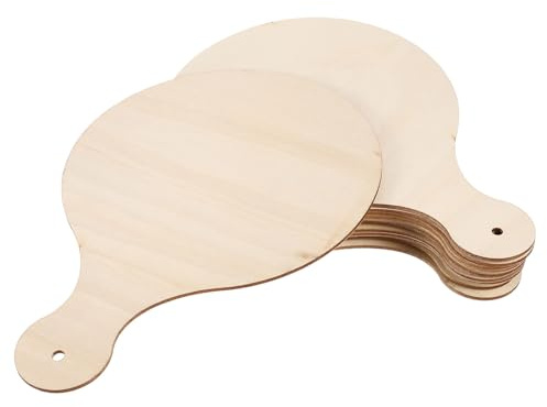 SUPVOX 15 Mini Taglieri in Legno Grezzo 23x16 Cm per Salumi e Formaggi – Palette Rotonde Vuote per Decorazioni Fai da Te – Set Artigianale Creativo per Cucina e Presentazioni Originali