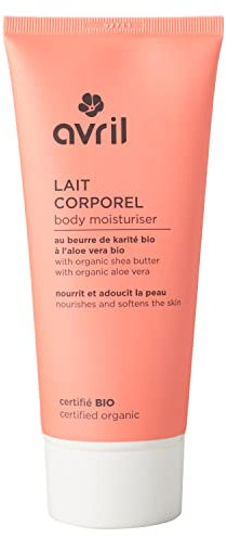 Avril - Lait Corporel Bio - Beurre de Karité Bio & Aloe Vera Bio - Nourrit et Adoucit la Peau - 98% d'Origine Naturelle - Certifié Bio Ecocert - Produit Vegan, Fabriqué en France - 200ml