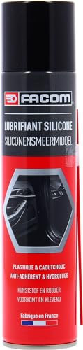 FACOM 006100 Lubrificante Silicone, Speciale Plastica e Gomma, Aerosol 300 ml Tubo Prolunga