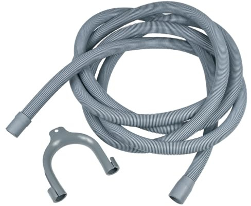Europart Universal Ablaufschlauch 4m 19/22mmØ Waschmaschine Spülmaschine, 326, Grau