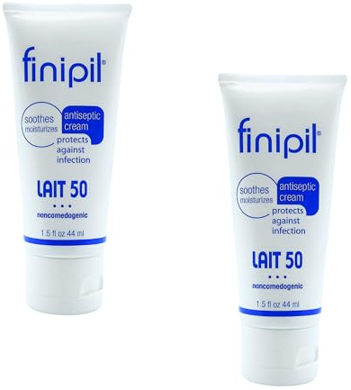 Nufree Finipil Lait 50 – Antiseptic Post-Hair Removal Lotion, Soothes & Protects Skin, Set of 2 Tubes 44 Ml