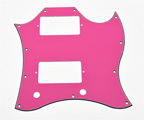 KAISH American Standard SG Full Face Pickguard Gitarr Pick Guard för USA SG Special Guitar Pink 3 Ply