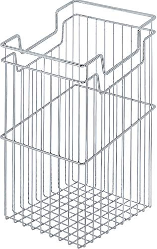 Gedotec Cesta de rejilla para la ropa sucia cromada con función de colgar para armarios inferiores, de metal, 29 litros, para cuerpo: 350 mm, fabricada en Alemania, 1 unidad