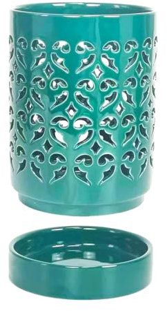 Wisboey Pot à orchidée avec trous - 4 pots à orchidées en céramique pour rempotage - Pour l'intérieur et l'extérieur - Respirant - Vert