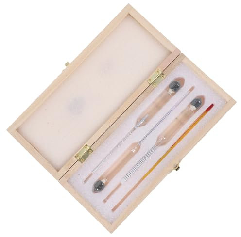 SEWOART Termometro Per Tester Misuratore Concentrazione Per Vino Alcolometro in Vetro Riutilizzabile Per Produzione Liquori