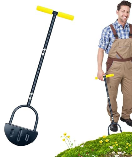 Manuel du Coupe-Bordure, Coupe-Bordure, Coupe-Bordures manuels Demi-Lune, Coupe-Bordure de Trottoir de Jardin, Outil de Coupe-Bordure de Paysage Polyvalent pour l', parterres de Fleurs, allée