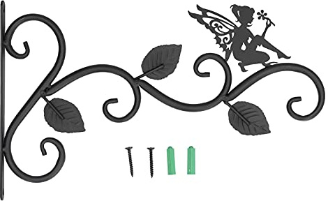 Support Mural Plantes Fer Forgé 30,5 cm Décoration