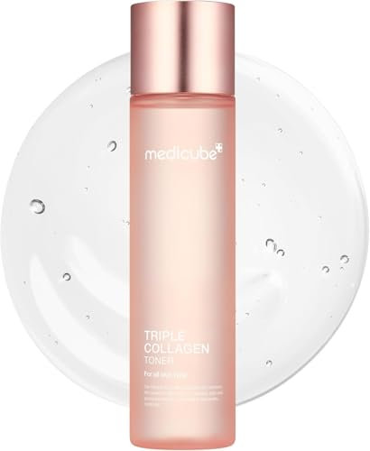 Medicube TRIPLE COLLAGEN Toner 4.0, 140 ml – Toner facial avec hydratant et effet raffermissant