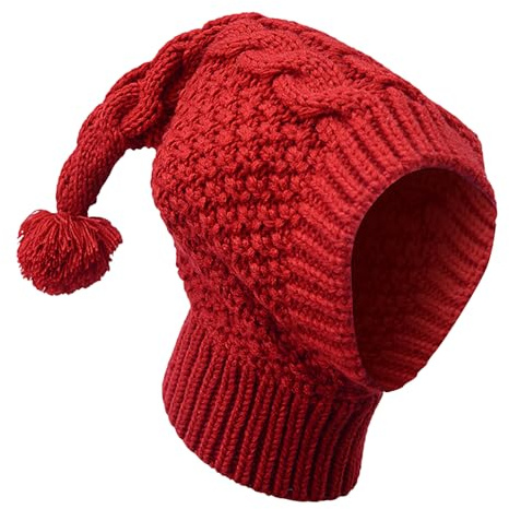 Gorro de Punto para Perro, Gorro de Invierno Tejido para Perro, de Punto Suave para otoño e Invierno para Perros, Linda Ropa para Mascotas, protección para el Cuello y la Cabeza, Gorro Tejido pa