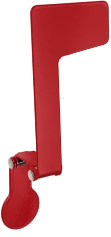 SUPVOX Bandera de Metal Plegable para Buzón Exterior Roja, Accesorio Resistente de Acero Inoxidable Compatible Buzones de Madera, Piedra y Metal para Notificación de Correo en Jardín
