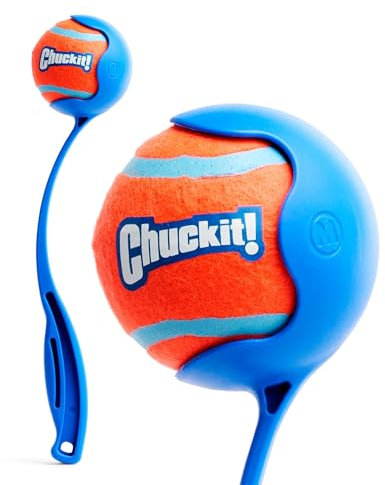 Chuckit – 12M Sportwerfer – Ballwerfer für Hunde – Ergonomischer Gummigriff – Weiche und robuste Kunststoffwerfer – Kompatibel mit Ball Medium – 12 Länge