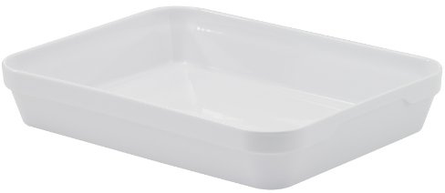 Revol 5721 Plat à Four Rectangulaire Profond Porcelaine Blanc 34,5 x 26 x 6,5 cm
