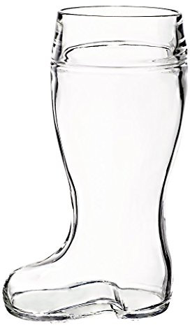 Bierglas Bierseidel Bierstiefel Bamberg 1,0 Liter H 24,5 cm Glas