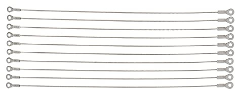 Coshar 10pcs Cabinet Door Restraint 12-inch Cupboard Door Protector Hinge