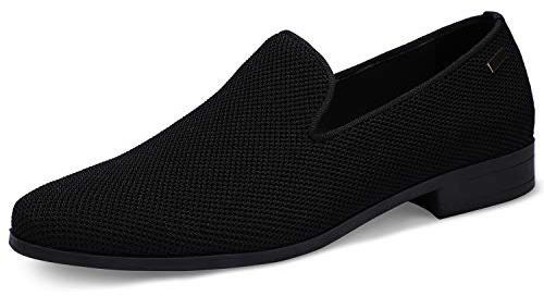 UUBARIS Mens Loafers Dress Shoes Tuxedo Walking Shoes for Work Office Dress Outdoor Black Size 11