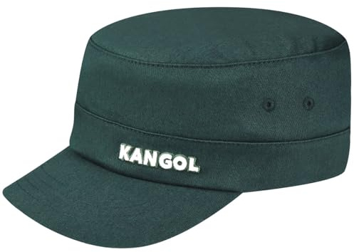 Kangol Flexfit Urban Army Cap Fullcap Armycap Military Damencap Herrencap Damen/Herren - mit Schirm, Hinten geschlossen, Schirm Sommer Frühling-Sommer Herbst-Winter - L/XL (58-61 cm) dunkelgrün
