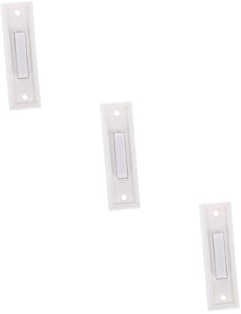 Angoily 3pcs Vintage Doorbell Button Sturdy Push Button for to Install Replacement European-Style Wall Decoration for Living Room and Hallway