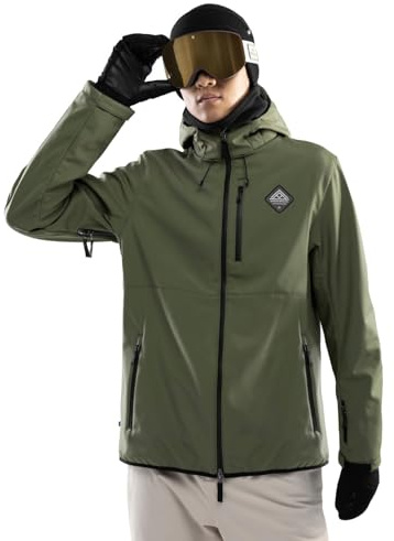 SIROKO - Softshell Skijacke W2 Army - L - Grün