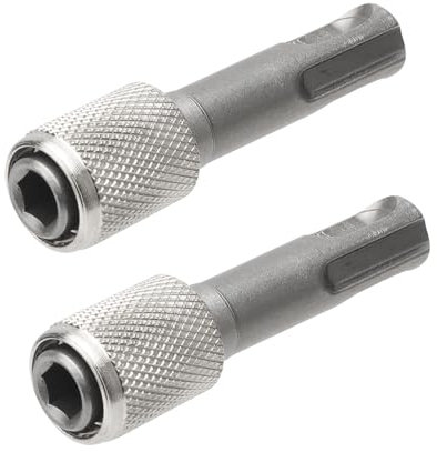 ZMDMAH 2 Unidades Adaptador SDS, 6,35 mm Adaptadores SDS Plus Hex Shank Brocas Portabrocas SDS, Adaptador Porta Brocas SDS-Plus para Martillos Perforadores SDS para Taladros Eléctricos de Impacto
